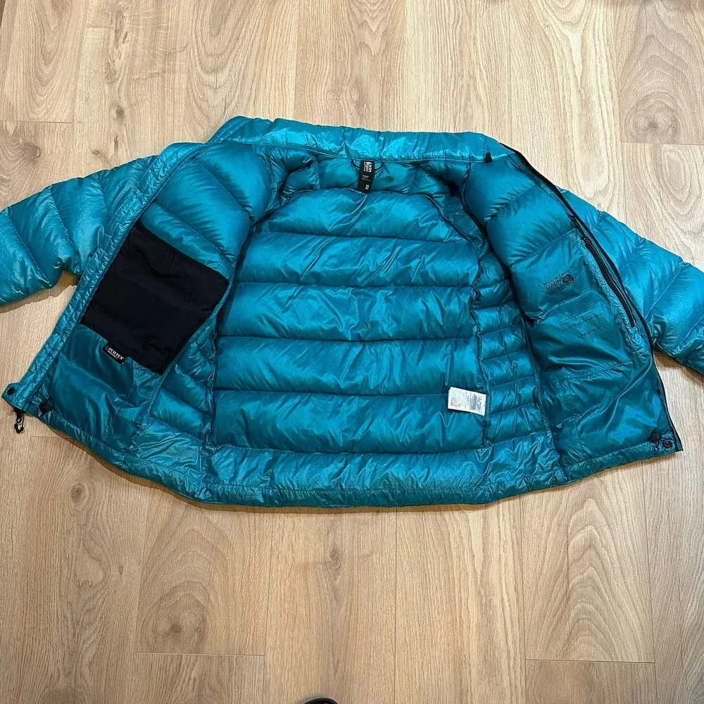 Mountain Hardwear 800 Down Jacket Womens Blue Size Medium Puffer Pertex - Picture 8 of 8